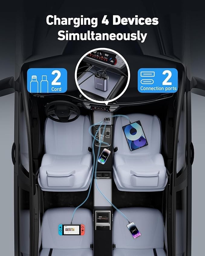 FaveGrove™ 120W Fast Car Charge