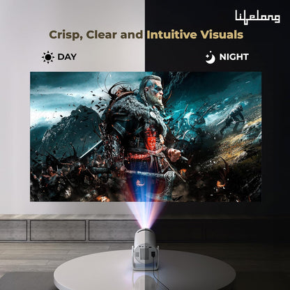 FaveGrove™ Smart Projector Android, 1080P& 4K Ultra