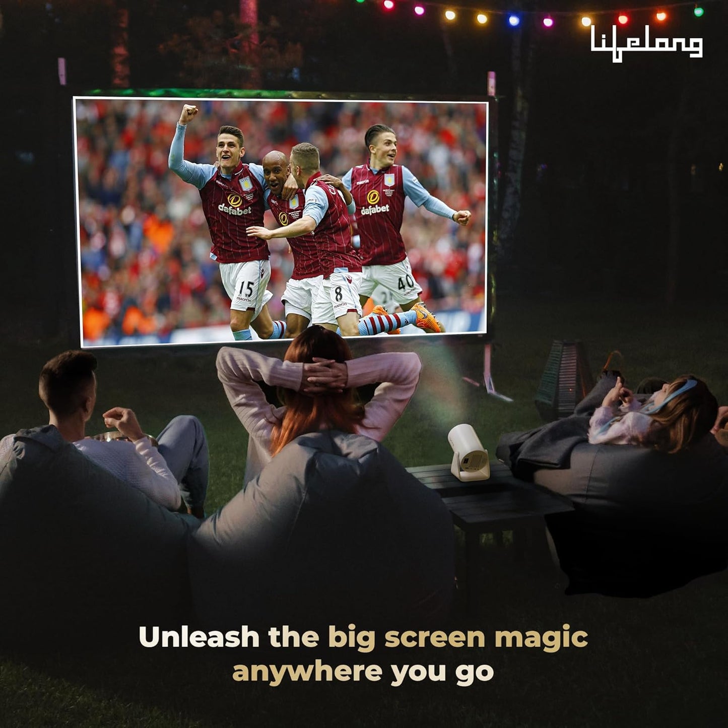 FaveGrove™ Smart Projector Android, 1080P& 4K Ultra