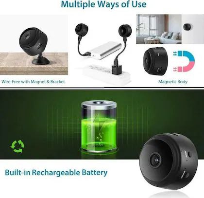 FaveGrove™ AB SmartEye Mini Wireless WiFi Security Camera